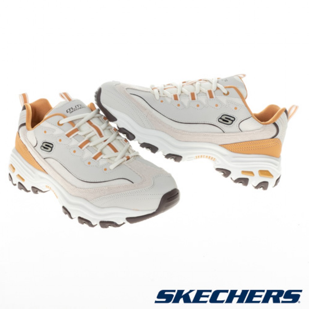 Skechers D Lites Natural Beige Men LifeStyle Casual Shoes Sneakers  894156-NAT 